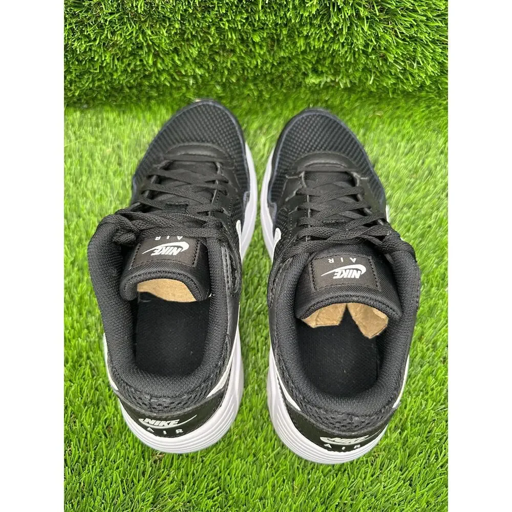 Nike Air Max SC GS CZ5358-002 Athletic Sneaker Boys 4 Black Leather Cushioned